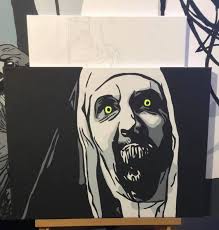 Spooky ghost art paintings by artist