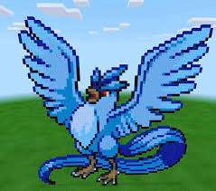 Art mario pixel art piplup pixel art raichu pixel art. My Pixel Art Of My Favorite Legendary Pokemon Articuno Minecraft