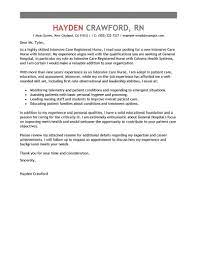 Sample cover letter for lpn new grad. Professional Intensive Care Nurse Cover Letter Examples Livecareer