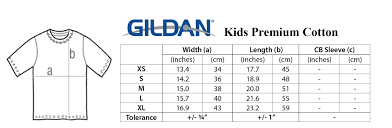 Gildan Youth Shirt Sizing Chart Rldm