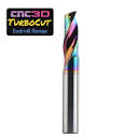 TurboCut PRO 1 Flute Upcut (Aluminium & Brass) | CNC3D | Gold ...