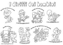 Www Maestragemma Com Cartelloni Diritti Bambini Htm Bambini Da Colorare Infanzia Bambini