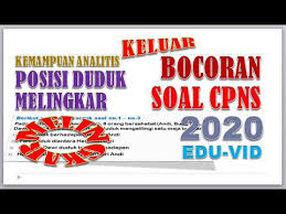 Contoh soal tes karakteristik pribadi (tkp) cpns 2021 dan jawabannya. Soal Asli Cpns 2020 Posisi Duduk Melingkar Kemampuan Analitis Berdasar Fr Youtube