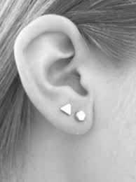 Pin By Indiah On Earrings Double Ear Piercings Ear Piercing Studs Double Earrings