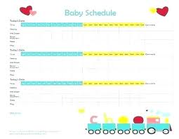 Baby Schedule Template Automotoread Info