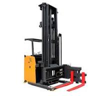 1.5ton VNA 3 yönlü çok dar koridor forklifti kamyon 8-10 metre kaldırma  yüksekliği direk raf sistemi dar koridor depo