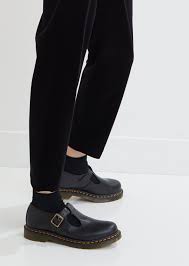 In the 80s, our polley shoe flipped the idea of impractical women's footwear on its head. Dr Martens Leather Polley T Bar Mary Janes In Black Lyst