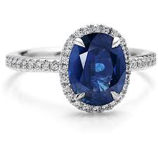 Blue Nile Sapphire And Micropave Diamond Ring In 18k White Gold 6 350 Liked Sapphire Engagement Ring Blue Engagement Rings Sapphire Blue Sapphire Halo