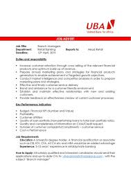 Oversees the flow of cash and financial instruments in accordance with company policy. Uzivatel Uba Uganda Na Twitteru Vacancies Branch Managers Do Your Have In Depth Knowledge Of The Banking Sector Are Customer Centric With Good Interpersonal Persuasive And Negotiation Skills We Are Looking For