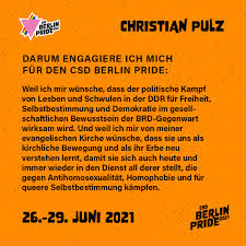 Take a refugee voices tour of berlin that gives a new perspective on the city's turbulent history. Csd Berlin Pride On Twitter Unser Teammitglied Christian Pulz Ist Inspirator Des Stern Pride Und Des East Pride Berlin Am 26 Juni 2021 Und Ausserdem Zeitzeuge Als Aktivist Der Unabhangigen Lesben Und