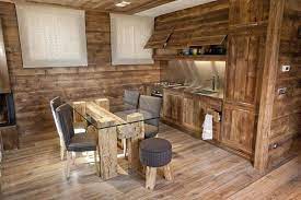 Cucina Arredata In Stile Moderno Interni Rustici Moderni Arredamento Chalet Arredamento