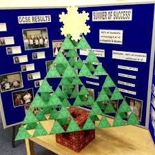 A fractal is lots of tiny versions of pictures put together to make one big picture. Folding Christmas Fractals Artful Maths
