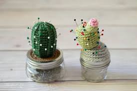 I've been renovating my new studio lately and found the cutest little llama for my shelf. Crochet Cactus Pincushion Free Crochet Pattern Whistle And Ivy