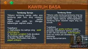 Pas 1 bahasa jawa sd kelas 5 ing ngisor iki tuladhane tembung saroja yaiku …. Kawruh Basa Tembung Saroja Lan Tembung Entar Youtube