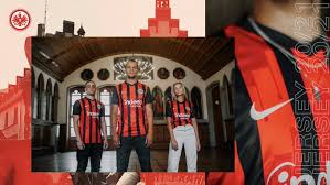 Authentic jako replica football shirt. Nike Eintracht Frankfurt Present New 2020 21 Home Kit