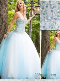Minus all the draping and pleating, gowns look pretty much like sarees, except they are long dresses. Pd16094 Blue White Colored Beading Accents Princess Tulle Ball Gown Prom Dress