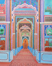 Patrika Gate Painting Architecture Painting Painting Painting Art Projects