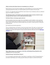 They are designed to use both. Which Is The Best Hot Water Heater For Households Gas Or Electric By Abaplumbing Issuu
