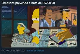 She was named after a train called lil' lisa on her parents' 1st anniversary. O Desenho Os Simpsons Previu A Nova Nota De 200 Reais