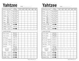 Free Printable Yahtzee Score Card Paper Trail Design In 2021 Yahtzee Score Card Paper Trail Free Printables