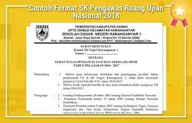 Dengan ditiadakannya un dan ujian kesetaraan tahun 2021 sebagimana dimaksud pada angka 1, maka un dan ujian kesetaraan tidak menjadi syarat kelulusan dan seleksi masuk ke jenjang pendidikan yang lebih tinggi; Contoh Format Sk Pengawas Ruang Ujian Nasional 2018