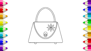 Quickly and easily find what the colors your favorite web page or any web page on the internet uses so you can incorporate them onto your page. Bag Coloring Page Beautiful Bags Coloring Pages For Girls Girls Bag Coloring Pages Youtube