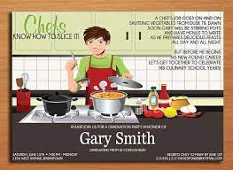 Culinary Graduation Invitation Pastry Chef Graduation Invite Culinary School Graduation Ann