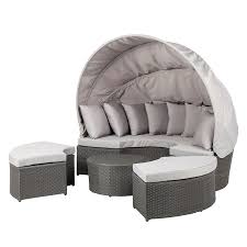 Amenager Un Jardin Elegant A Petits Prix Avec Le Mobilier Lounge De Maison Belfort Home24 Canape Rond Salon D Exterieur Lounge