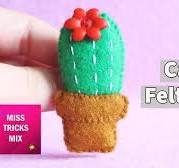 DIY: Easy Cactus Felt Badge | Felt Craft.