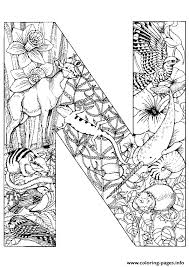 Print Animal Alphabet Letter N Coloring Pages Animal Alphabet Letters Alphabet Coloring Pages Animal Coloring Pages
