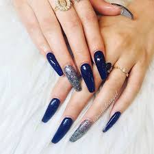 They pair perfectly with a glass of bubbly. Nail Art Ideas Navy Blue Attractive Nail Design