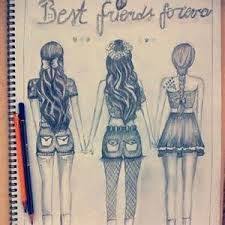 Image Result For Cute Things To Draw For Your Best Friend Best Friend Drawings Drawings Of Friends Bff Drawings