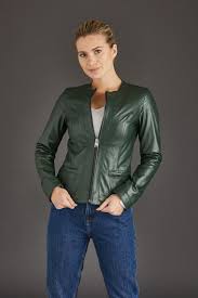 Green Leather Jackets Ladies Leather Biker Jacket Green Green Leather Jackets Leather Jacket Leather Jackets Women