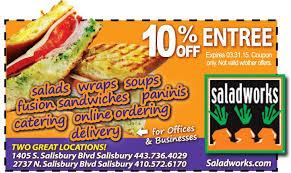 Save 10 On Entree S With Your Frugals Coupon At Either Saladworks Of Salisbury Md Location Print Out Your Coupons At Www Frug Catering Entrees Great Recipes