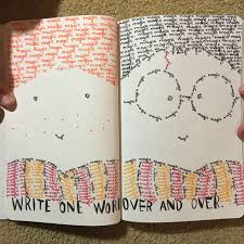 Wreck This Journal Write One Word Over And Over Harry Potter Magic Harry Potter Journal Harry Potter Notebook Harry Potter Drawings