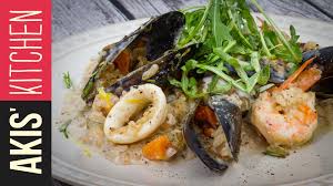 Seafood Risotto Akis Kitchen Seafood Risotto Greek Dishes Main Course Dishes