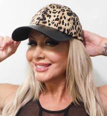 Fashion Leopard Print Leather Bill Baseball Cap