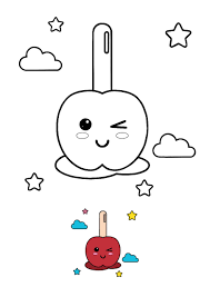 Comment dessiner un stylo fluo kawaii tuto dessin. Kawaii Candy Coloring Pages 2 Free Kawaii Food Coloring Sheets 2020