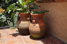 Mexican ceramic pots for plants. Mud Pots Plants Garden Estate Mexico Spring Leaf Nature Green Wild Pikist