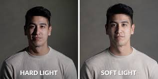 Soft and hard light comparison