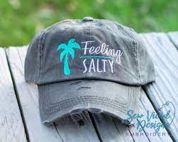 Feeling Salty Hat For Women Women S Beach Baseball Cap Etsy Summer Hats For Women Summer Hats Hats For Women