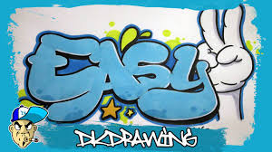 Graffiti Tutorial How To Draw Easy Graffiti Bubble Style Letters Youtube