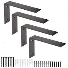 4.3 out of 5 stars. Shelf Brackets 10 Inch L Brackets Heavy Duty Frosted Black Wall Brackets For Shelves Rustic Industrial Metal Wall Hanging Bracket For Diy Opening Shelves Screws Included Brackets Shelf Brackets Supports Rayvoltbike Com