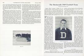 The Dartmouth 1929 Football Team | Dartmouth Alumni Magazine | FEBRUARY 1930