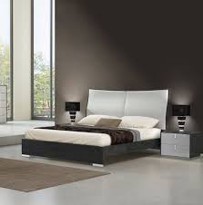 Prepac monterey cherry queen bookcase platform bed 3 piece bedroom set. J M Vera Modern Grey Finish Light Grey Eco Leather Queen Bedroom Set 3 Pcs Sku17987 Set Q 3