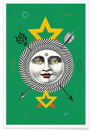 When the sun appears in an upright position, things should be going well for you as this card also represents. The Sun Tarot Card Poster Juniqe