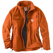 Black And Orange Jacket Mens Carhartt Men S Blaze Orange Quick Duck Jefferson Traditional Jacket Casual Wear For Men Traditional Jacket Carhartt Jacket