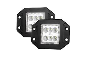 But they don't make a flush mount yet. Lightfox Pair 4inch Flush Mount Led Work Light Bar Flood Fog Reverse Offroad 4x4 Kogan Com