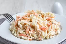 Fettarmer Coleslaw Salat Rezept Rezept Rezepte Coleslaw Salat Salat Rezepte