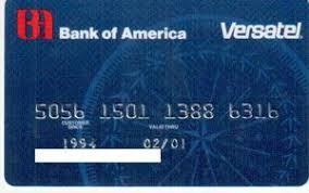 Bank of america has announced via email that it will be discontinuing its shopsafe virtual card number service on sept. Bank Card Bank Of America Versatel Bank Of America United States Of America Col Us Gm 0041 01